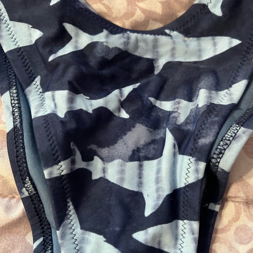 Aerie Blue and Gray Swim Bottom - Picture 3 of 3